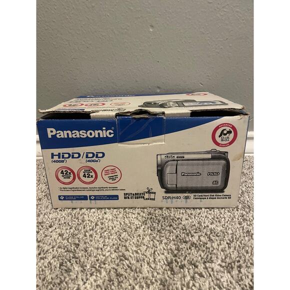 Panasonic SDR-H40 40GB HDD SD Camcorder 42x Optical Zoom O.I.S. 2.7in LCD TESTED - Picture 5 of 16